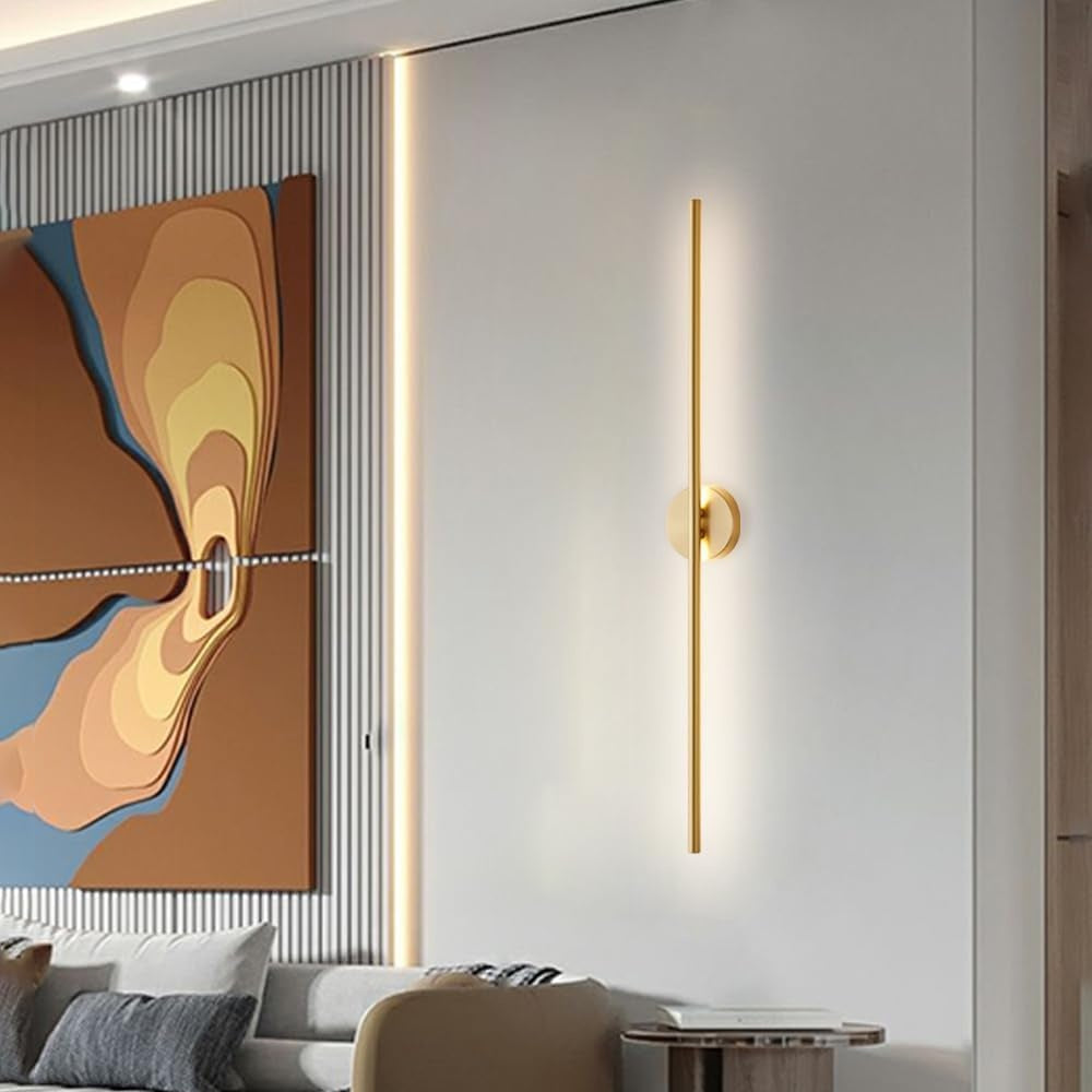 1200 MM Copper Long Strip Wall Light Ultra Thin Linear Wall Light