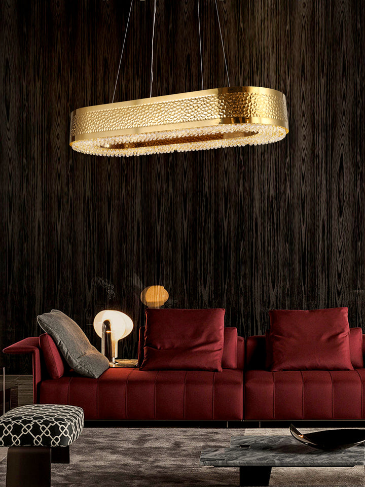 Crystalina Bold Gold Chandelier