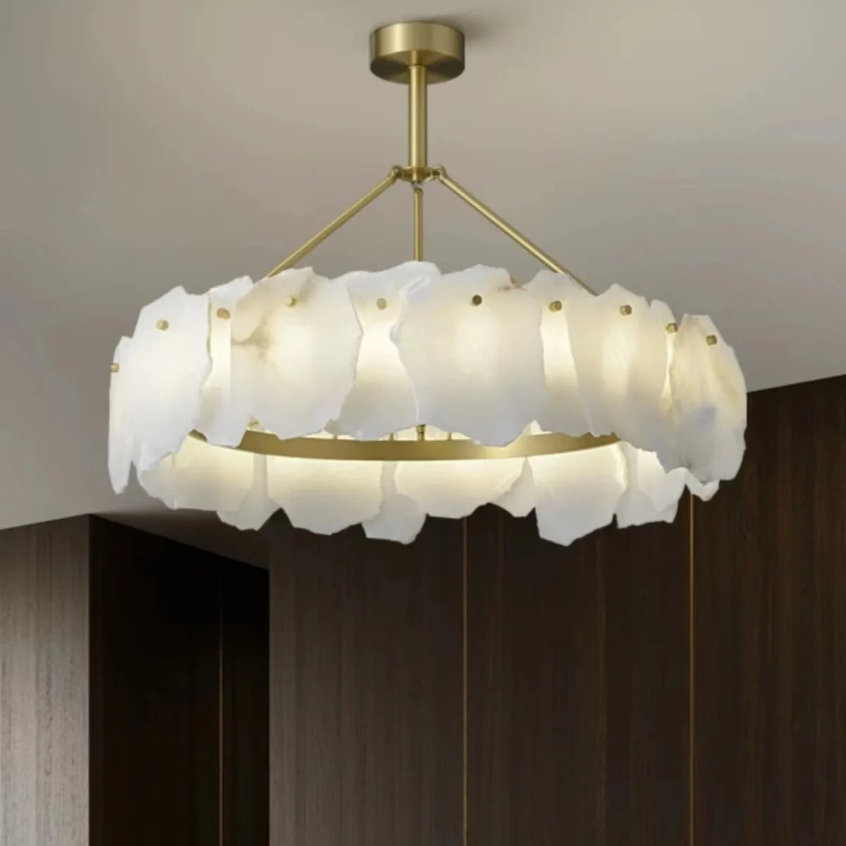 Modern Style Indoor Decoration Alabaster Chandelier