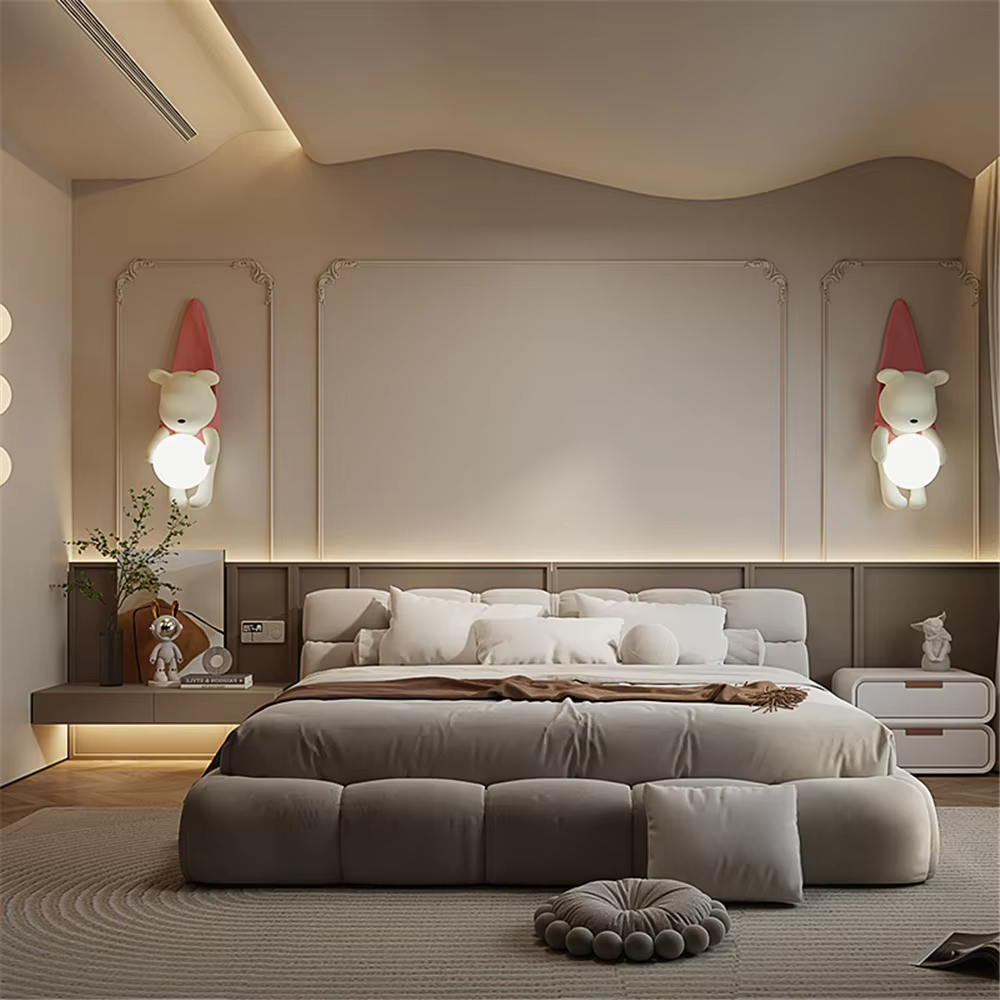 Hanging Bear Wall Hanging Light