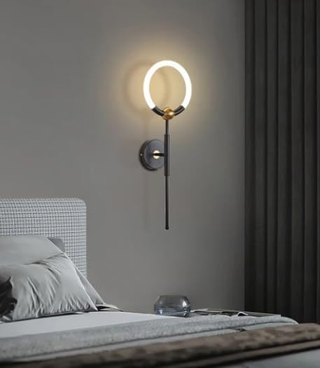 Modern Metal Acrylic Round LED Wall Lamp