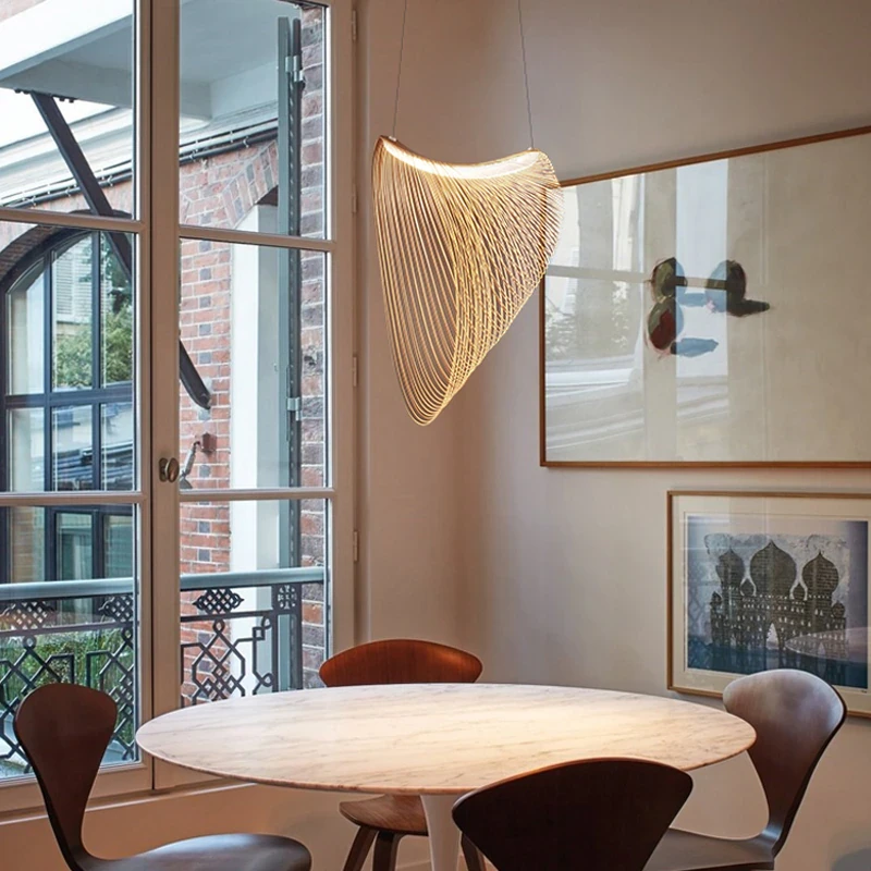 Organic Aesthetics Wood Art Pendant Light