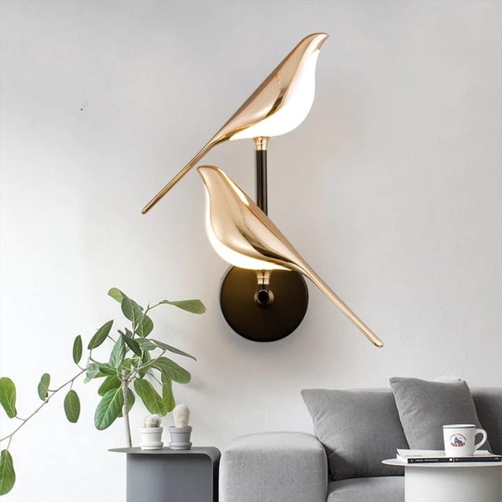 Optimistic Bird Pair Light with Metal Base