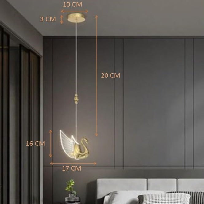 Essence Series Elegant Swanlight Solo Pendant Light (Single)