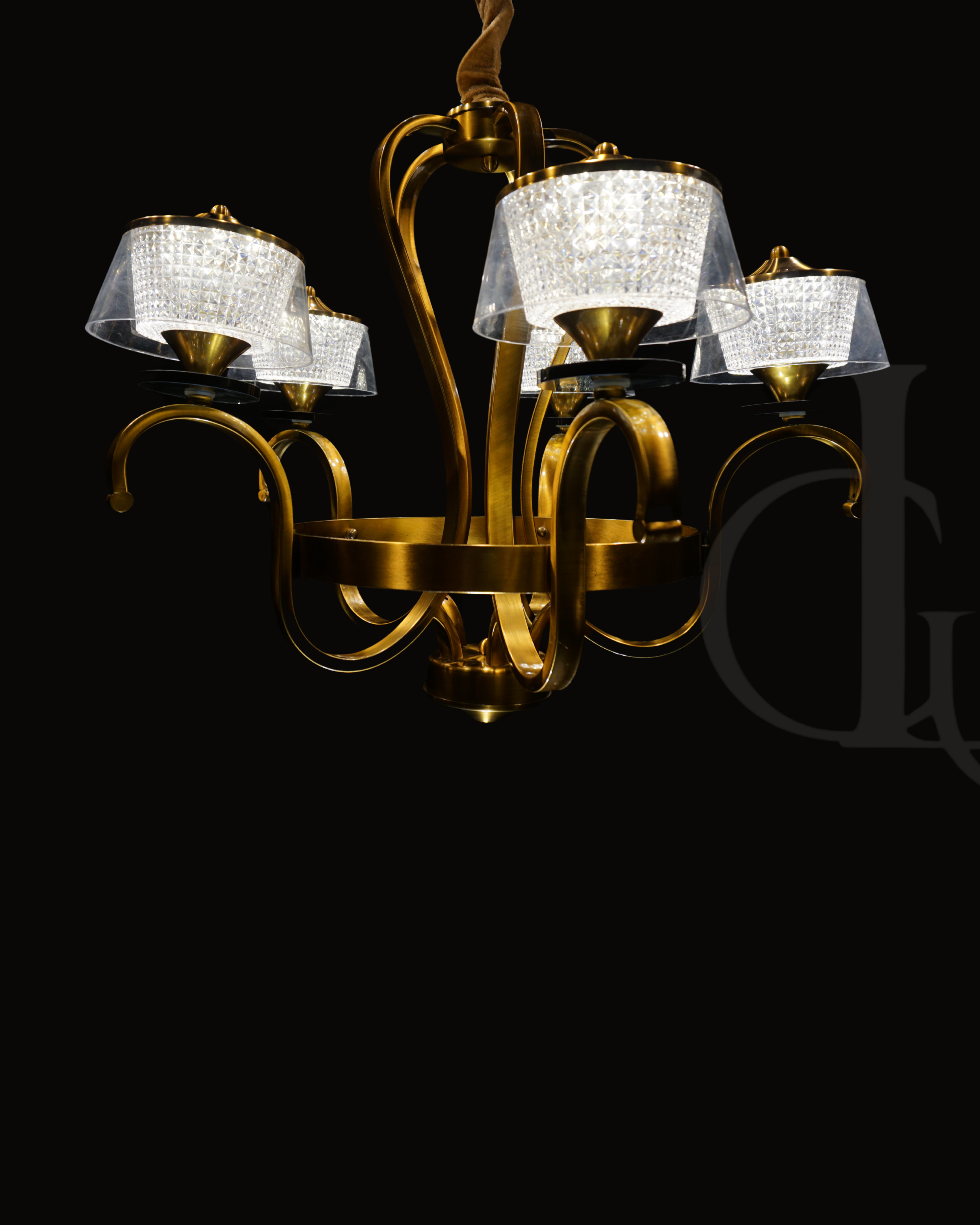 Golden Spores Chandelier