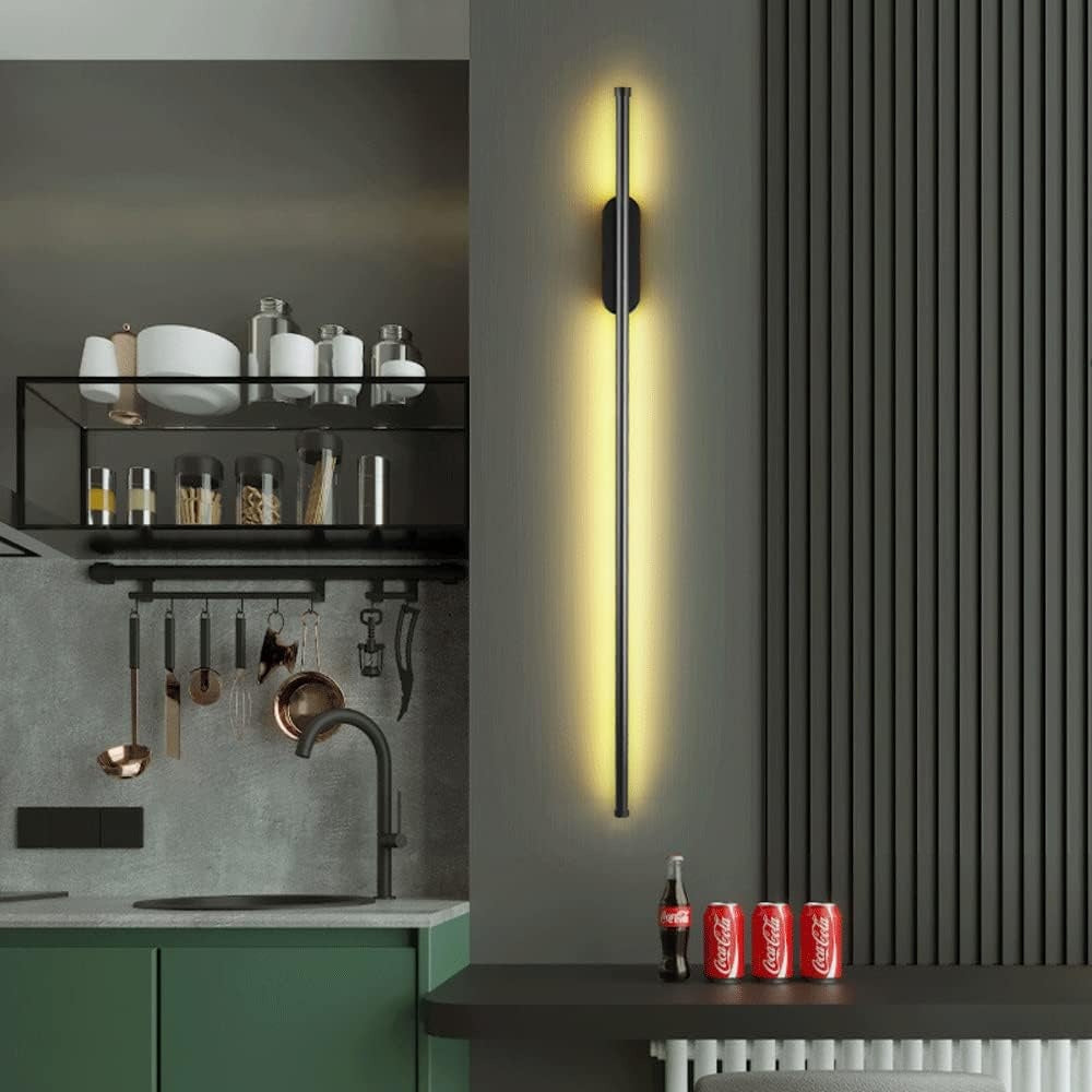 Black Metal Strip 60 Cm Wall Light