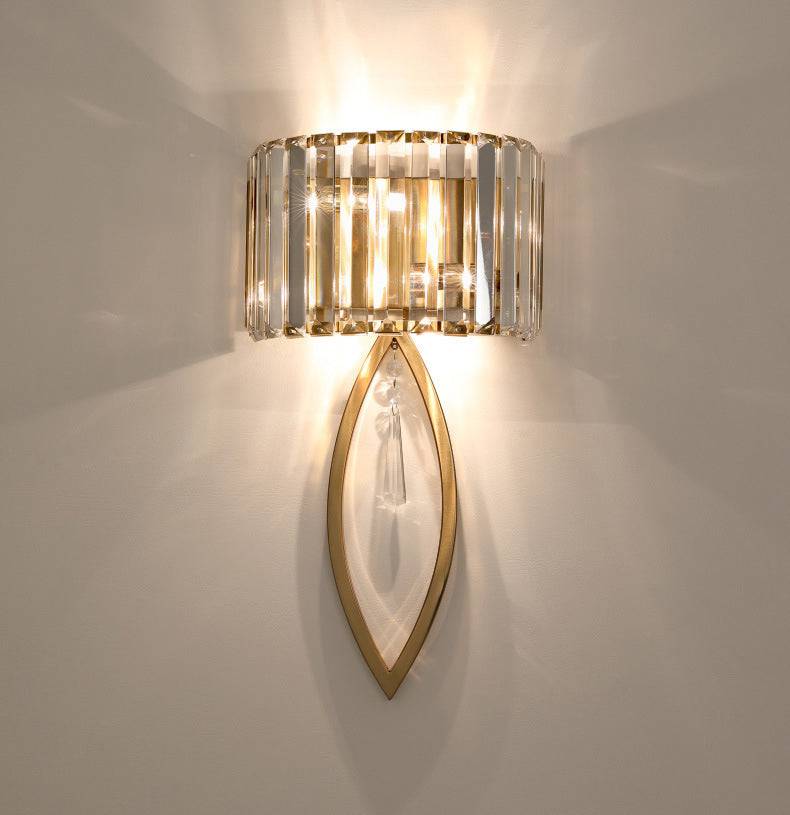 Attached 3.0 (Gold) Crystal Wall Light