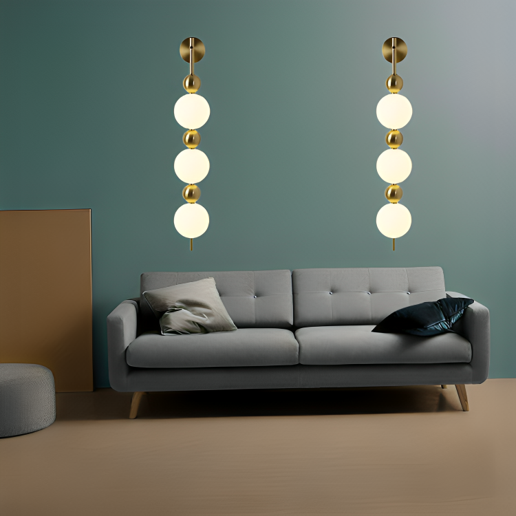 Nordic Minimalist Gourd String LED Wall Light