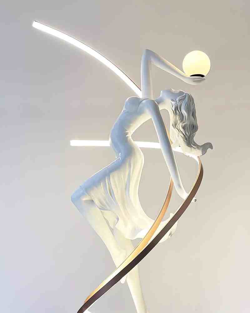 Goddess Statue Floor Lamp