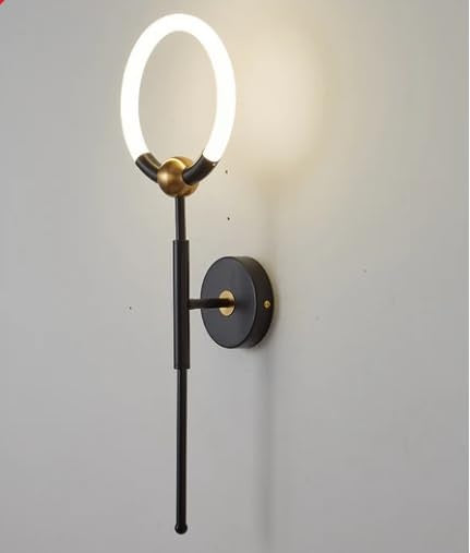 Modern Metal Acrylic Round LED Wall Lamp