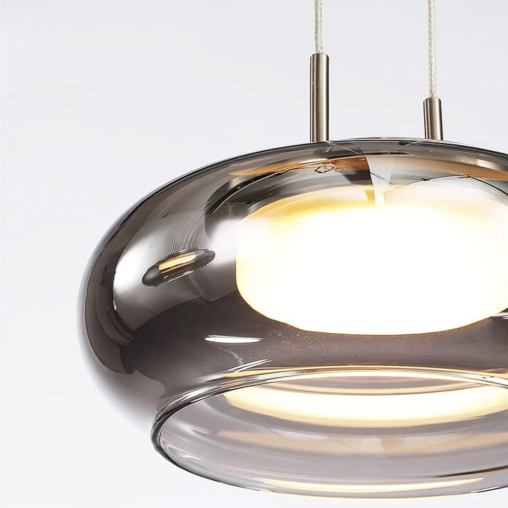 Ethereal Highlight: Versatile Glow (Smoky) Pendant Light