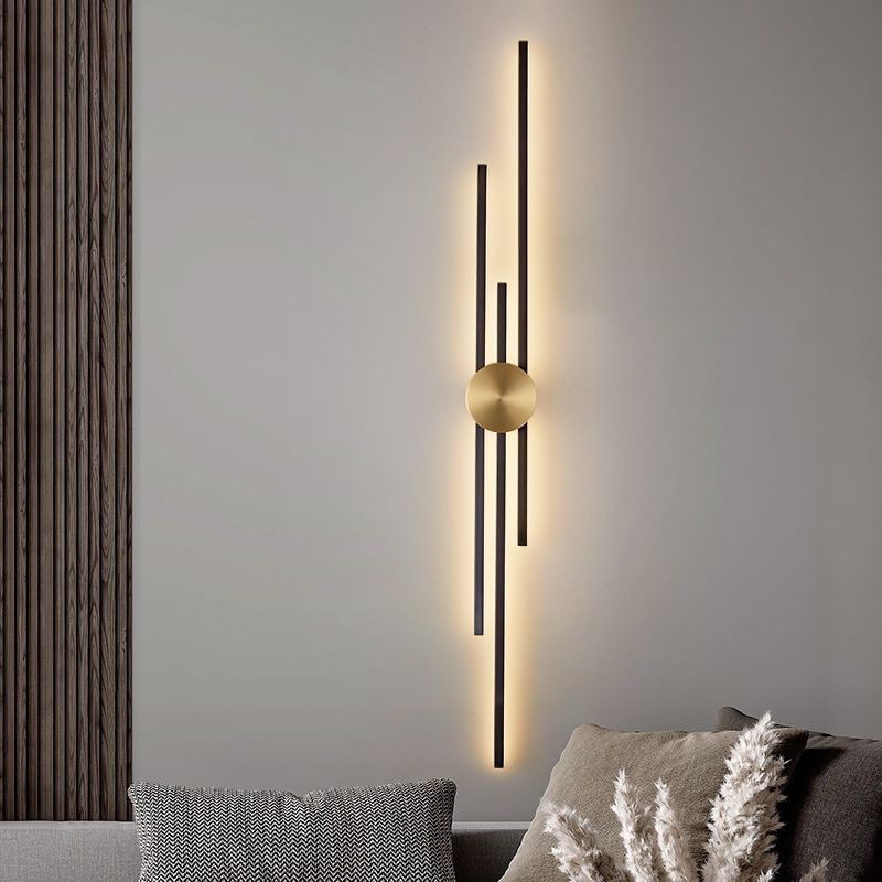 Marco Oro Black Gold Long Wall Light