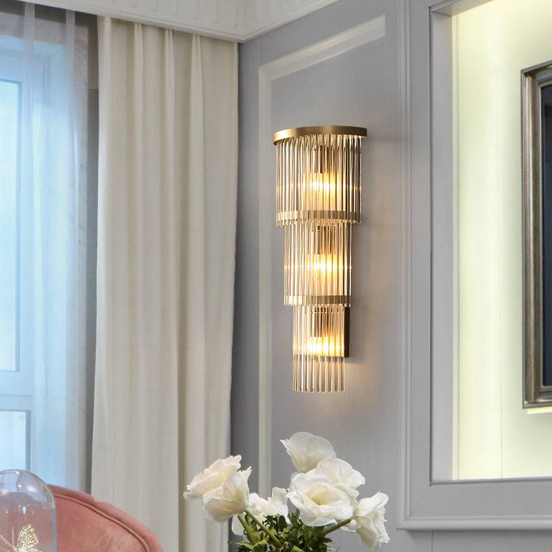 20 Led Crystal Modern Gold Metal Wall Light