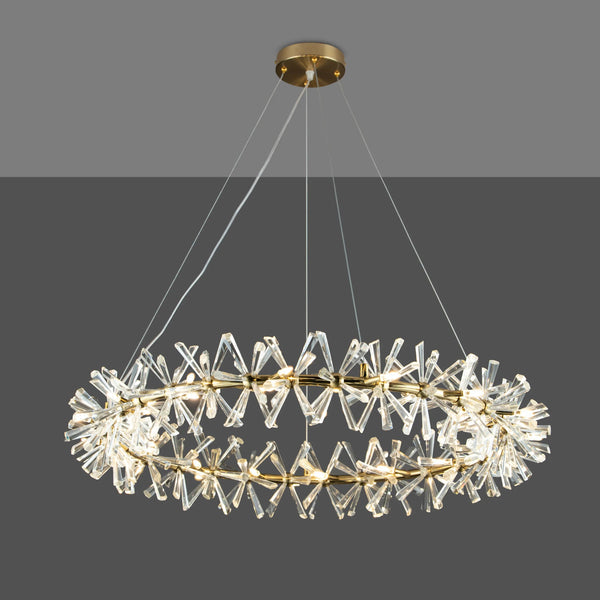 Crown In Hall (Gold) Crystal Chandelier