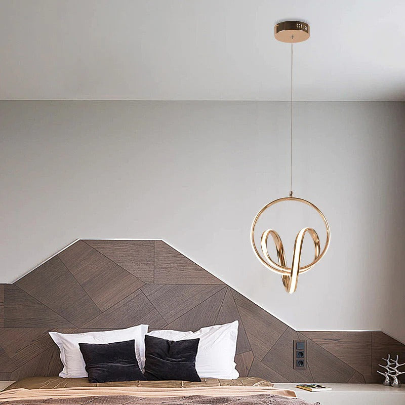 Criss n Cross Nebula (Gold) Pendant Light