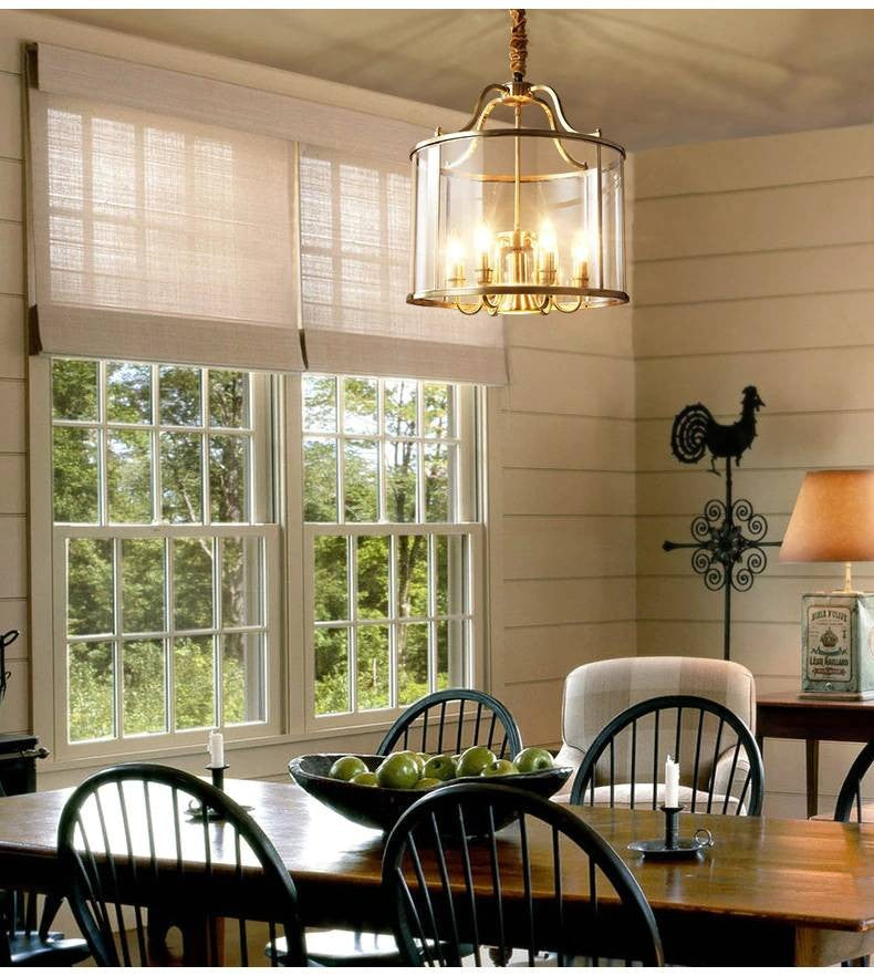 Antique Charm Brass Glow Chandelier