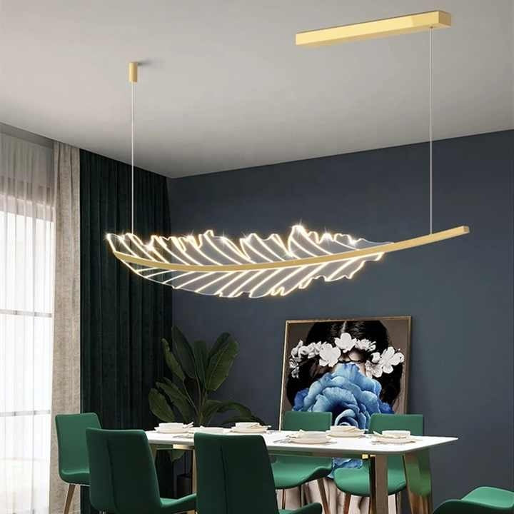 Modern Leaf-Shaped Chandelier