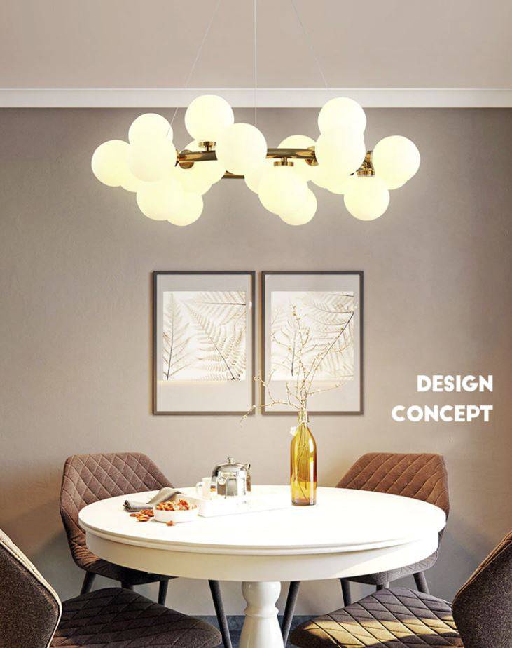 Starlit Dining Charm Chandelier (Round)