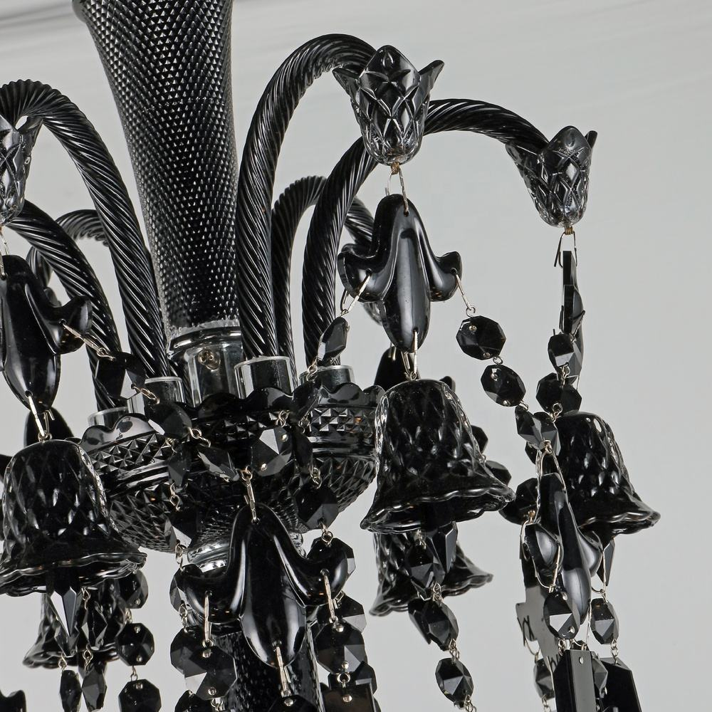 Luxury Black Crystal Chandelier