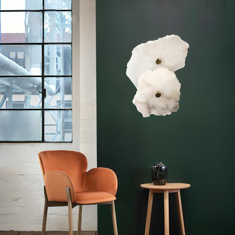 Light Natural Marble Linear Wall Light