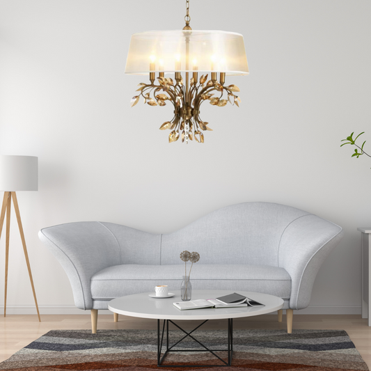 Italian Chandeliers With Big Lamp Shade