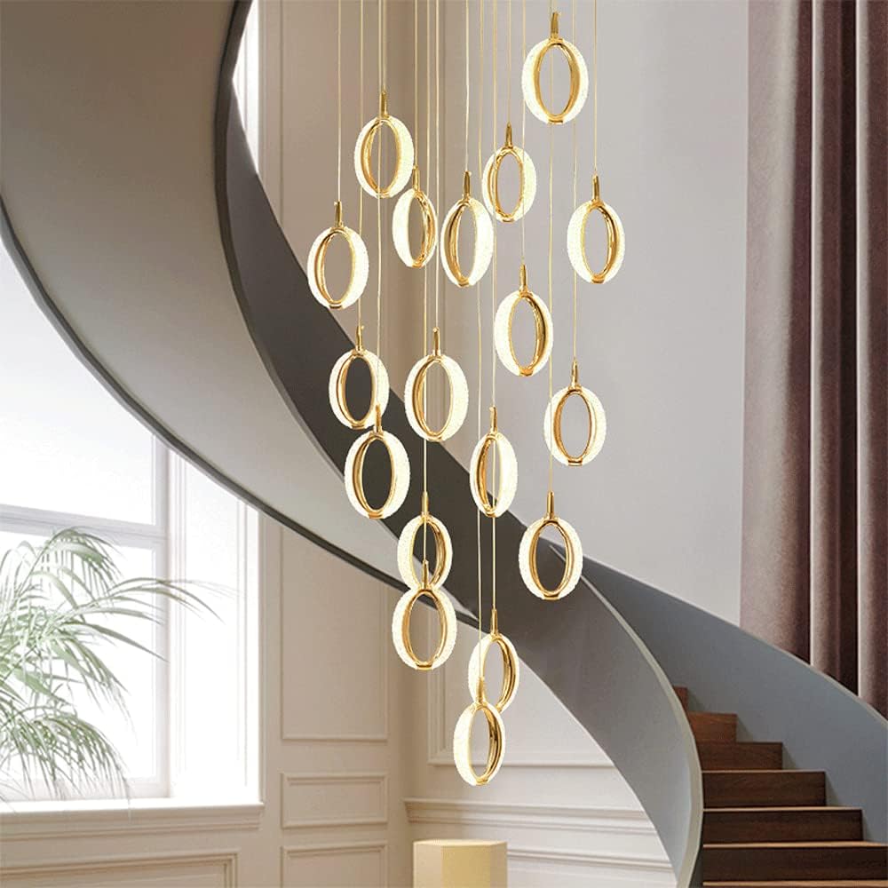 Villa Duplex Staircase Chandelier