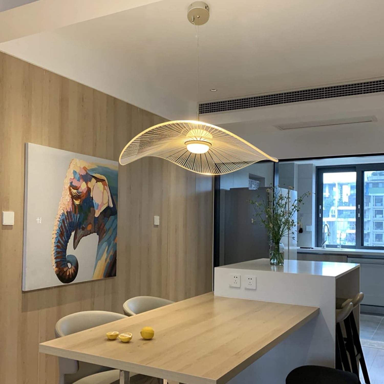 3 Colors Lotus Design LED Farmhouse Chandelier