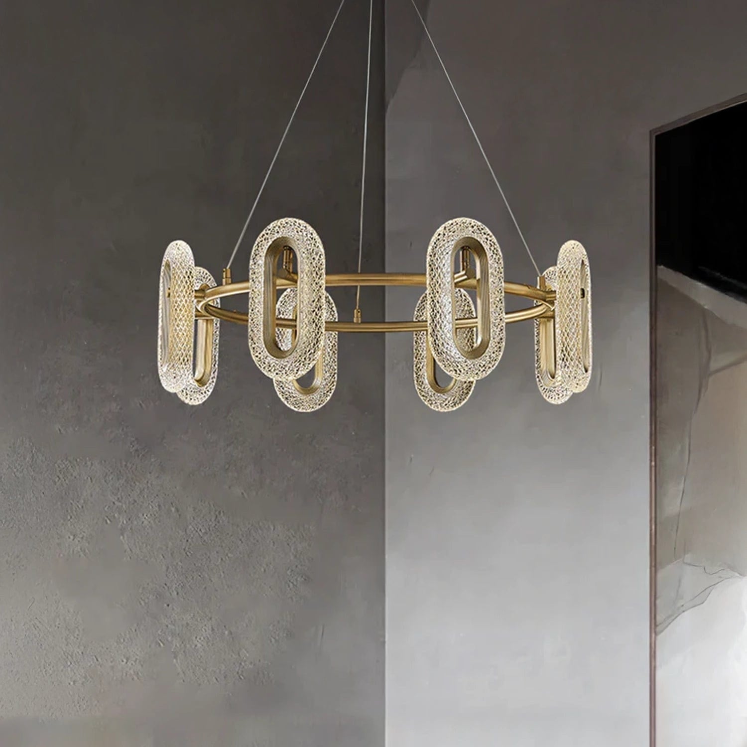 Crystalline Orbit Chandelier