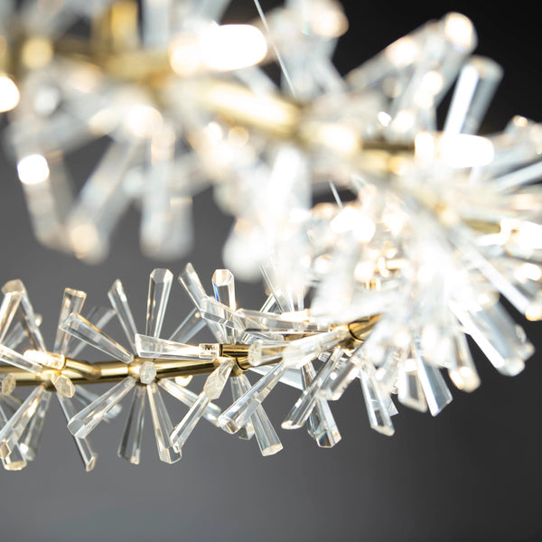 Crown In Hall (Gold) Crystal Chandelier