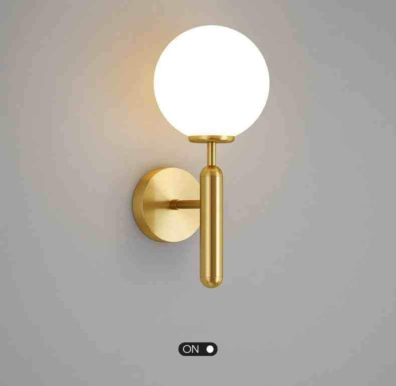Elegant Glass Globe Ball Wall Light