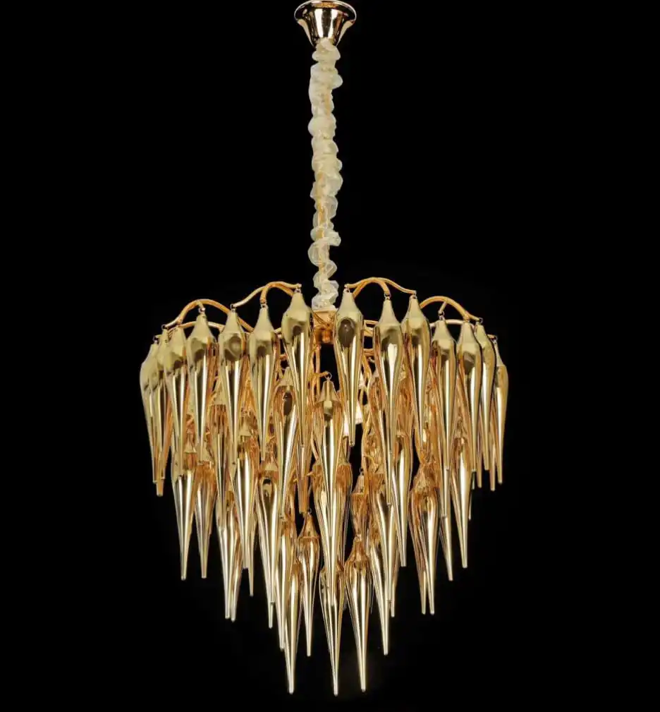 Gold Galcial (Glass, 24Inches) Chandelier