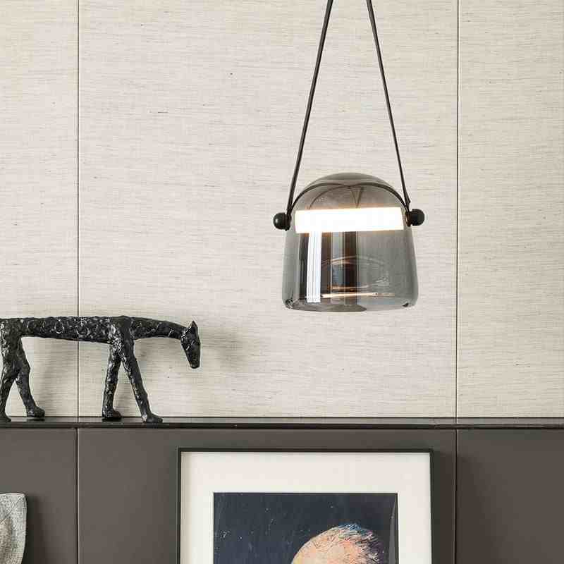 Smokey Glass Pendant Light