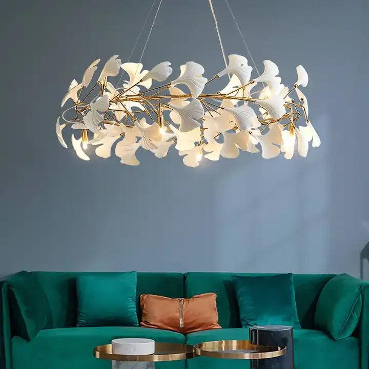 600 Mm Crystal Gold Metal Chandelier Hanging Lamp