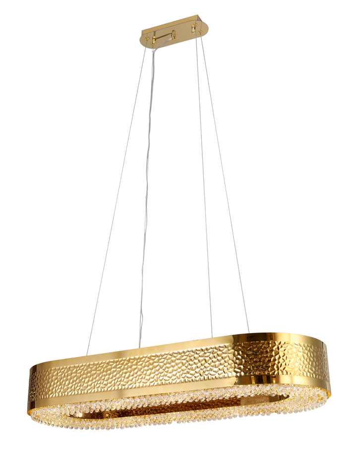 Crystalina Bold Gold Chandelier