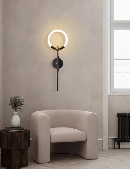 Modern Metal Acrylic Round LED Wall Lamp