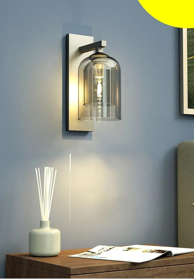 Black Smoky Wall Light