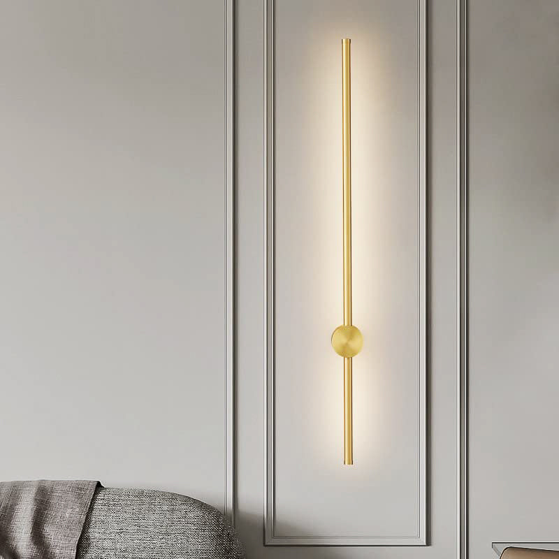 Zephyrs Shine (Gold) Tube Wall Light