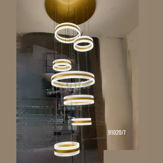 Buy LED Long Height Hanging Lights Ring Tiered