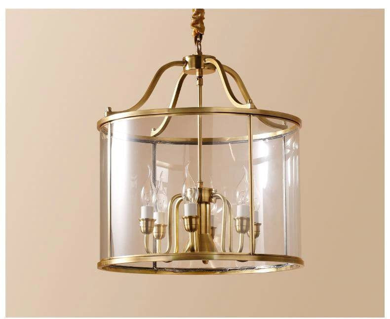 Antique Charm Brass Glow Chandelier