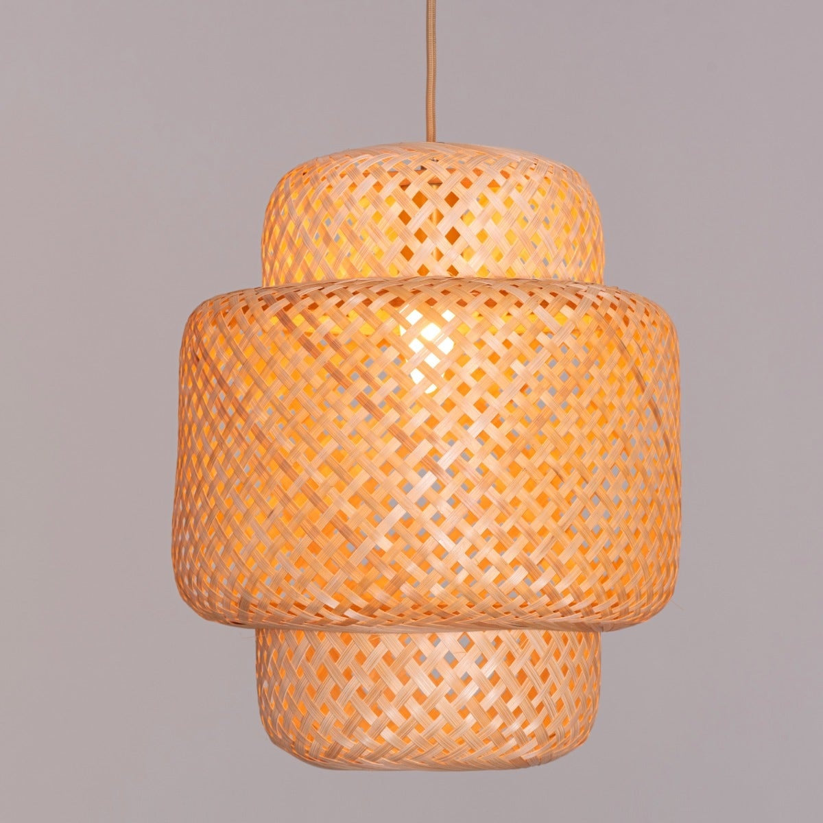 Hard Rattan Pendant Light