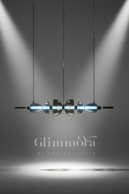 Separating Shadows (Smokey, 1100mm, Black) Chandelier