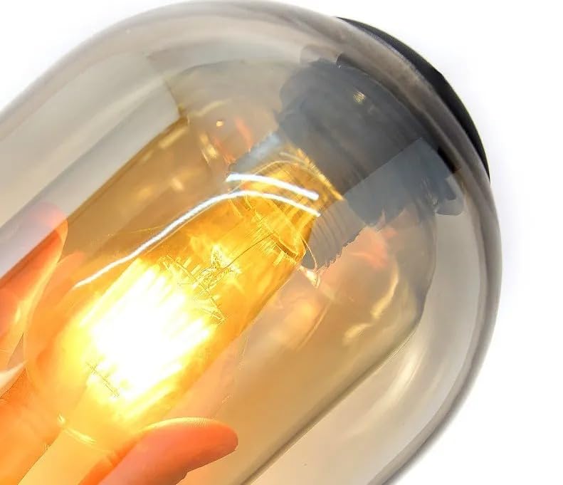 Black Smoky Wall Light