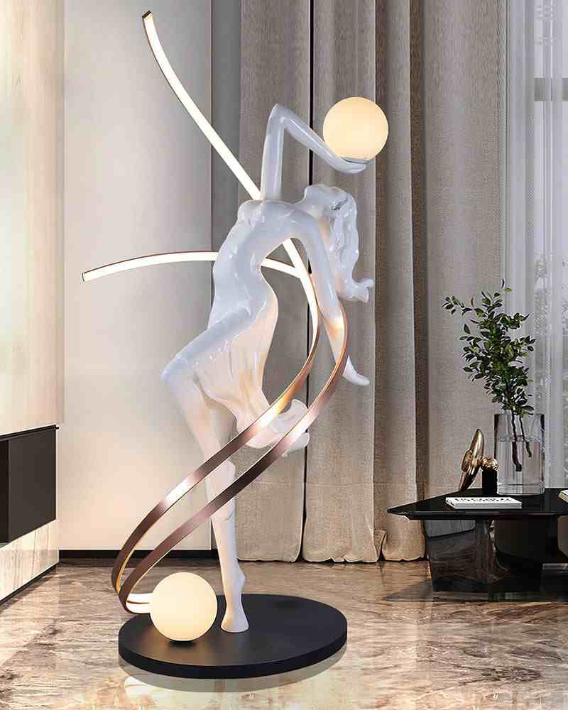 Goddess Statue Floor Lamp