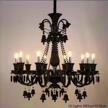 Luxury Black Crystal Chandelier