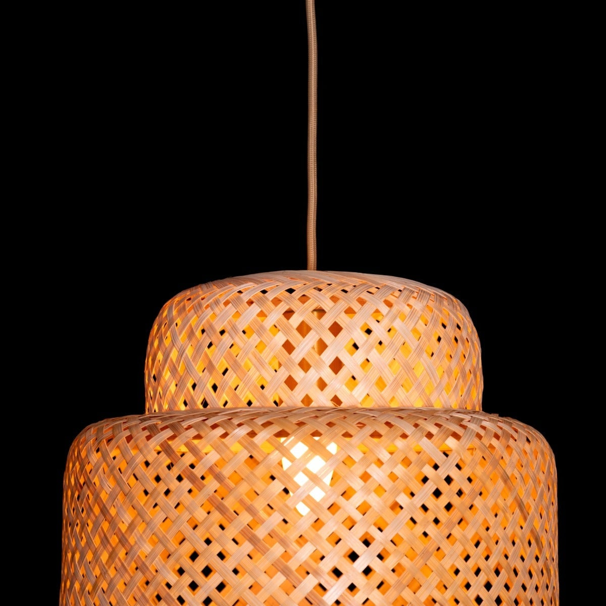 Hard Rattan Pendant Light