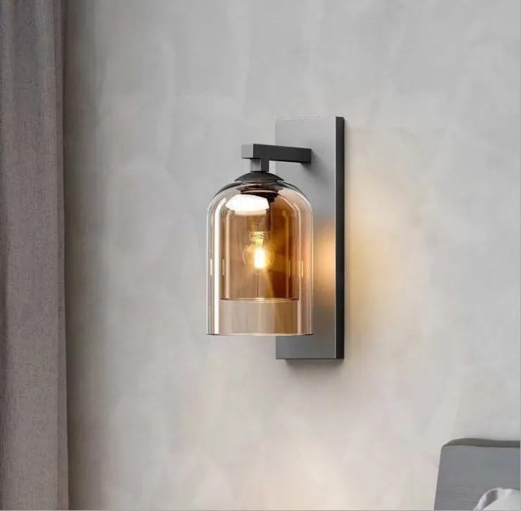 Black Smoky Wall Light