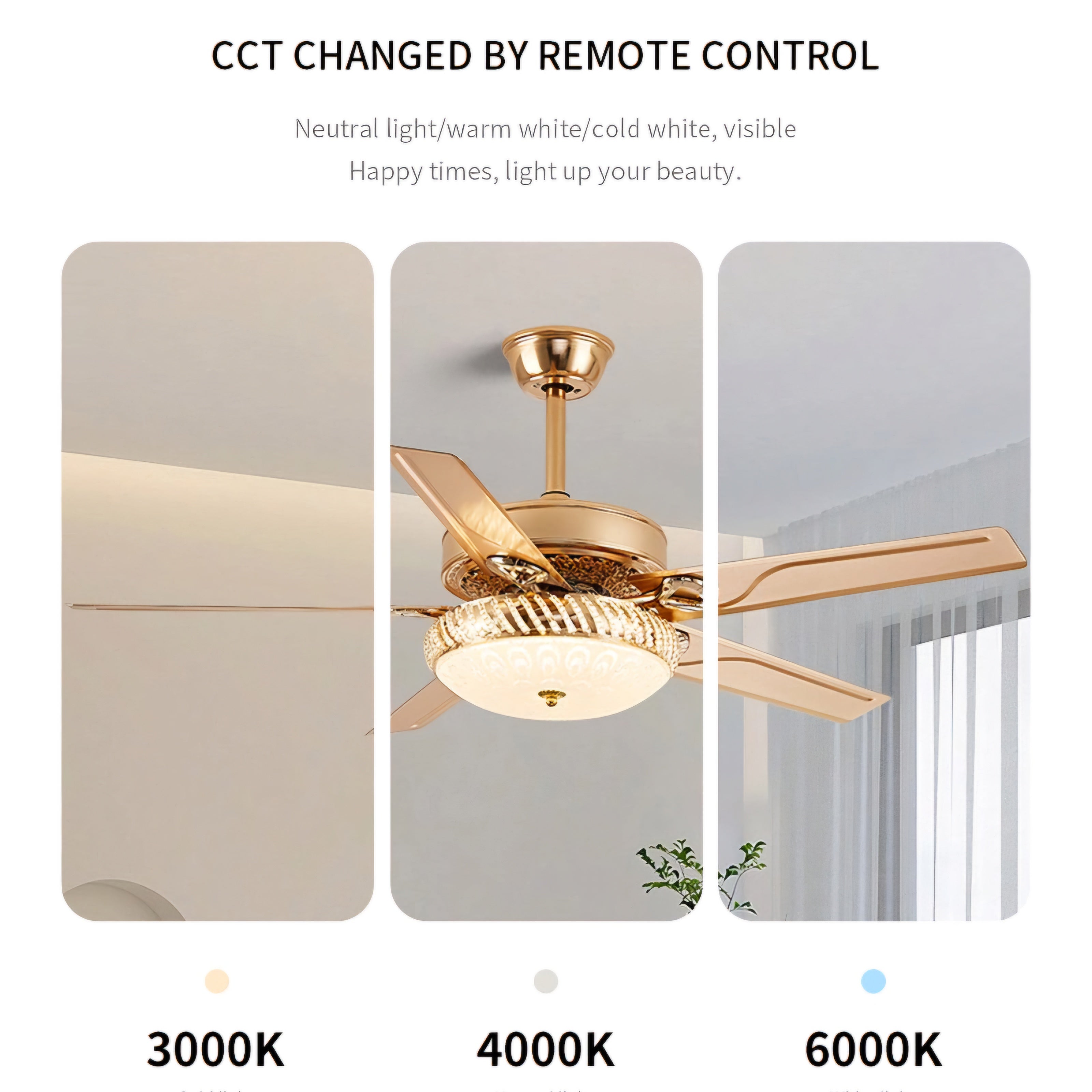 Empress Epoch (Gold) Ceiling Fan