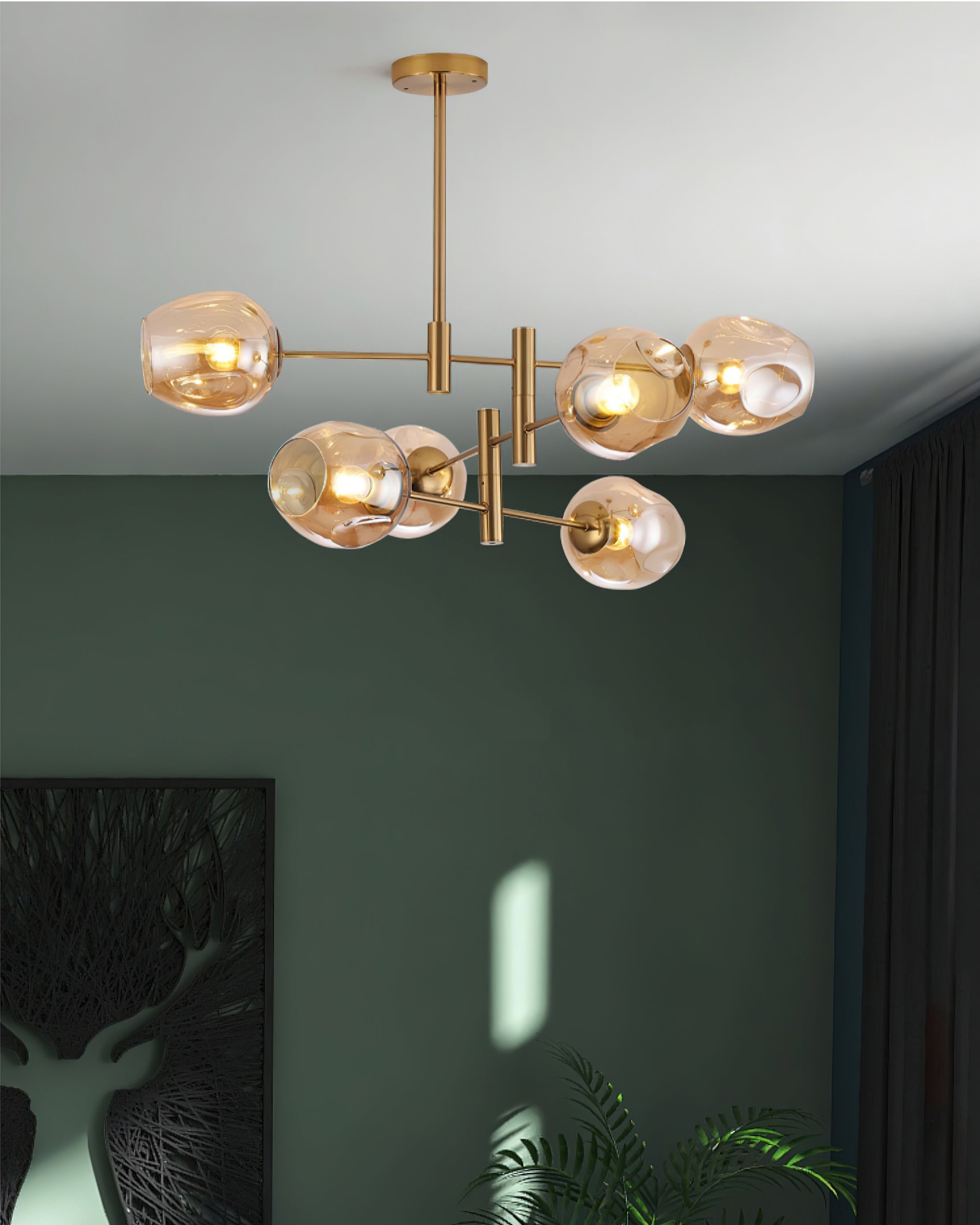 Modern Cup Type Lamp Shade Chandelier