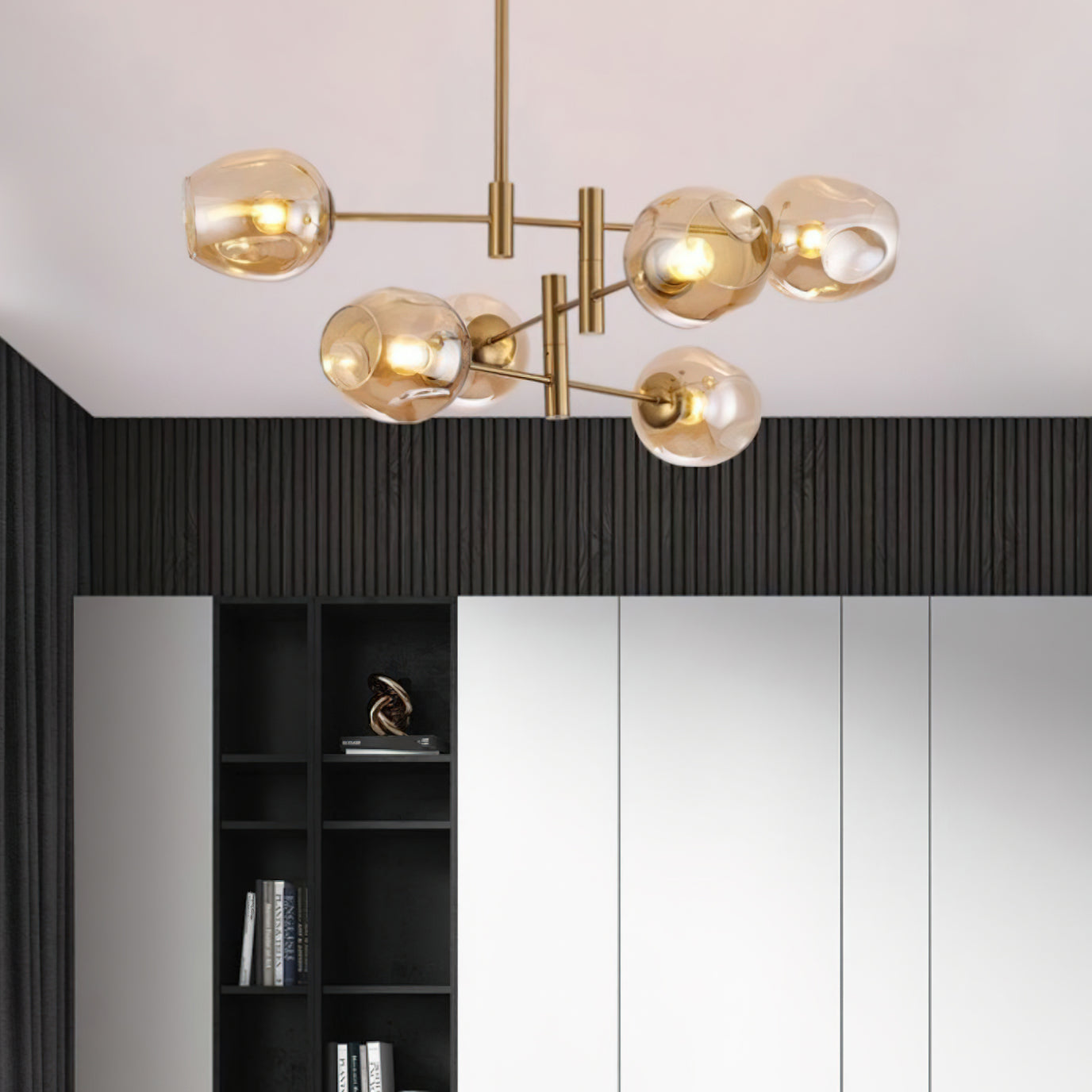 Modern Cup Type Lamp Shade Chandelier