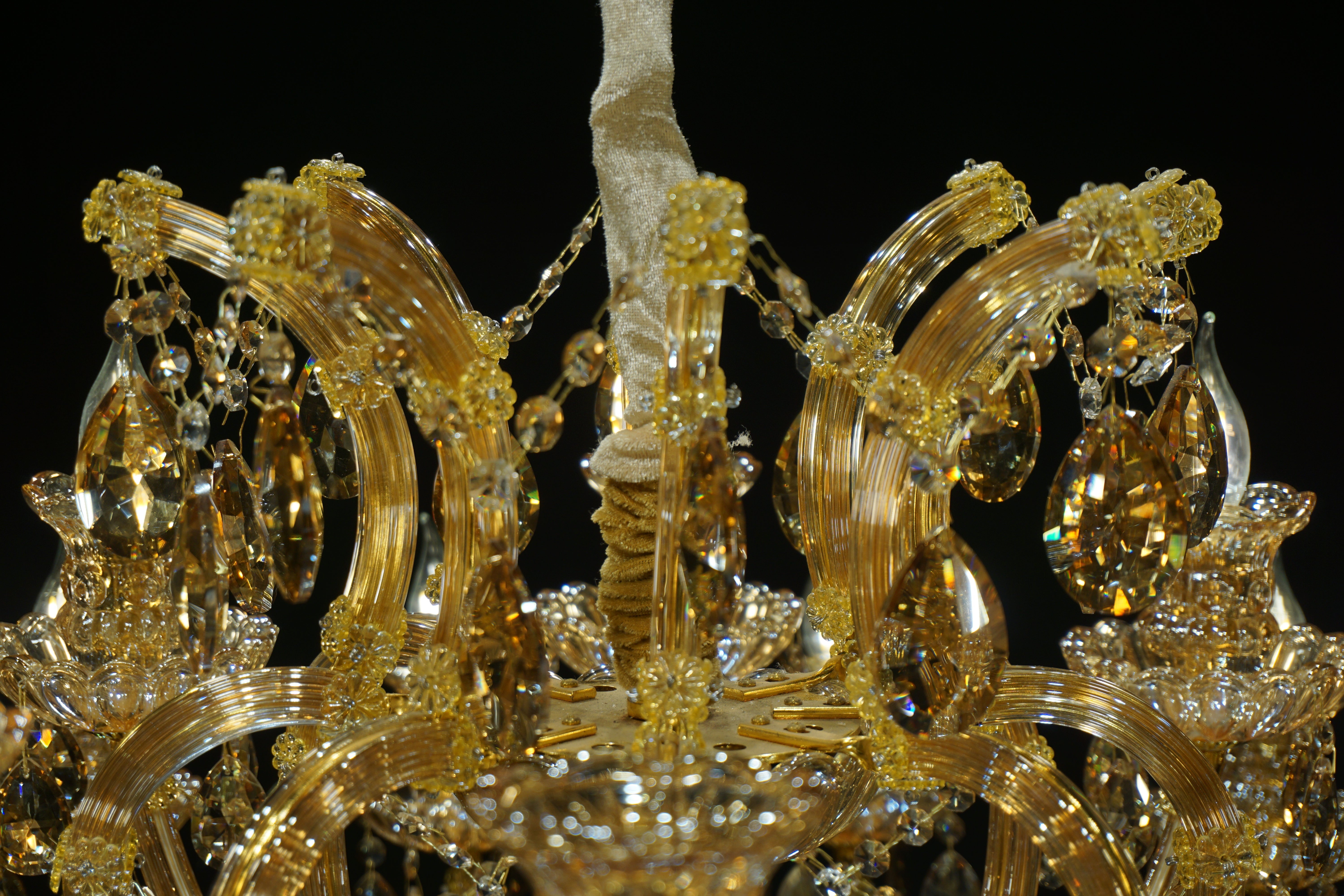 Stanza of Candles (Amber,24‑Arm) Chandelier